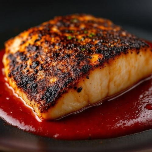 Blackened Grouper with Smoked Paprika Cream - Fresh Start 30: A Journey To Better Health